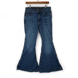 Wrangler Retro Jeans Womens 30x32 Bell Bottom 70s Flare Festival Boho High Rise